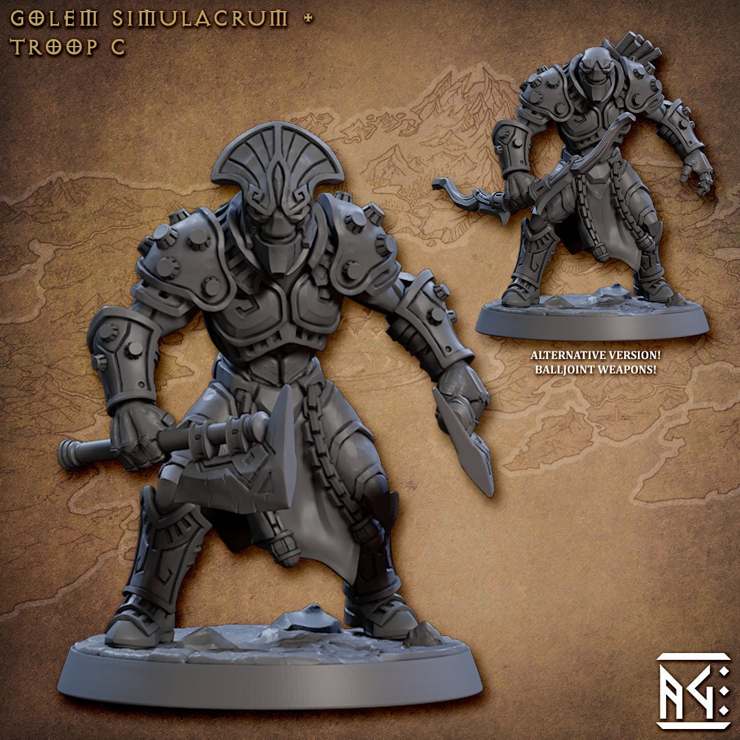 Golem Simulacrum Troop C (2 Variants Available) - Artisan Guild