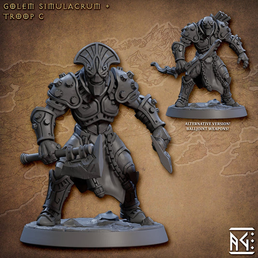 Golem Simulacrum Troop C (2 Variants Available) - Artisan Guild