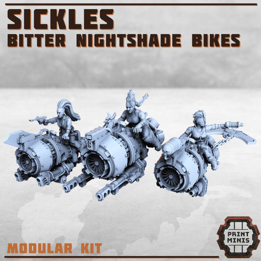 Sickles, Bitter Nightshade Bikes - Print Minis