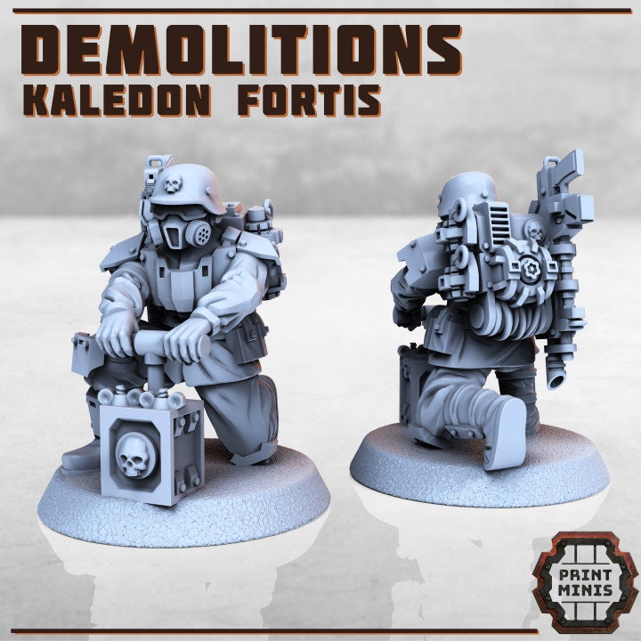 Kaledon Fortis - Demolition Expert - Print Minis