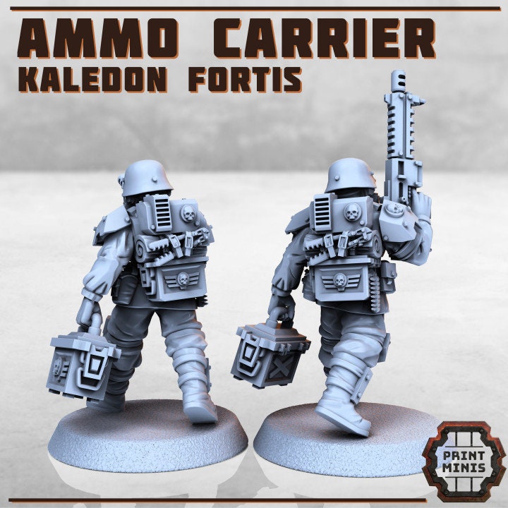 Ammo Carrier (2 Variants Avialable) - Print Minis