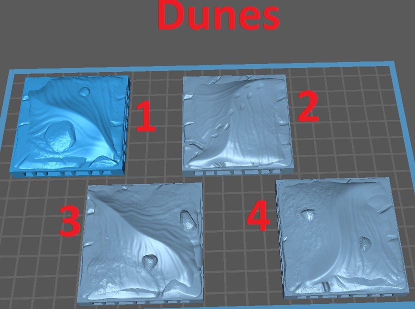 Modular Desert Tiles, Floor Set - Sand (OpenLock) - Epic Miniatures