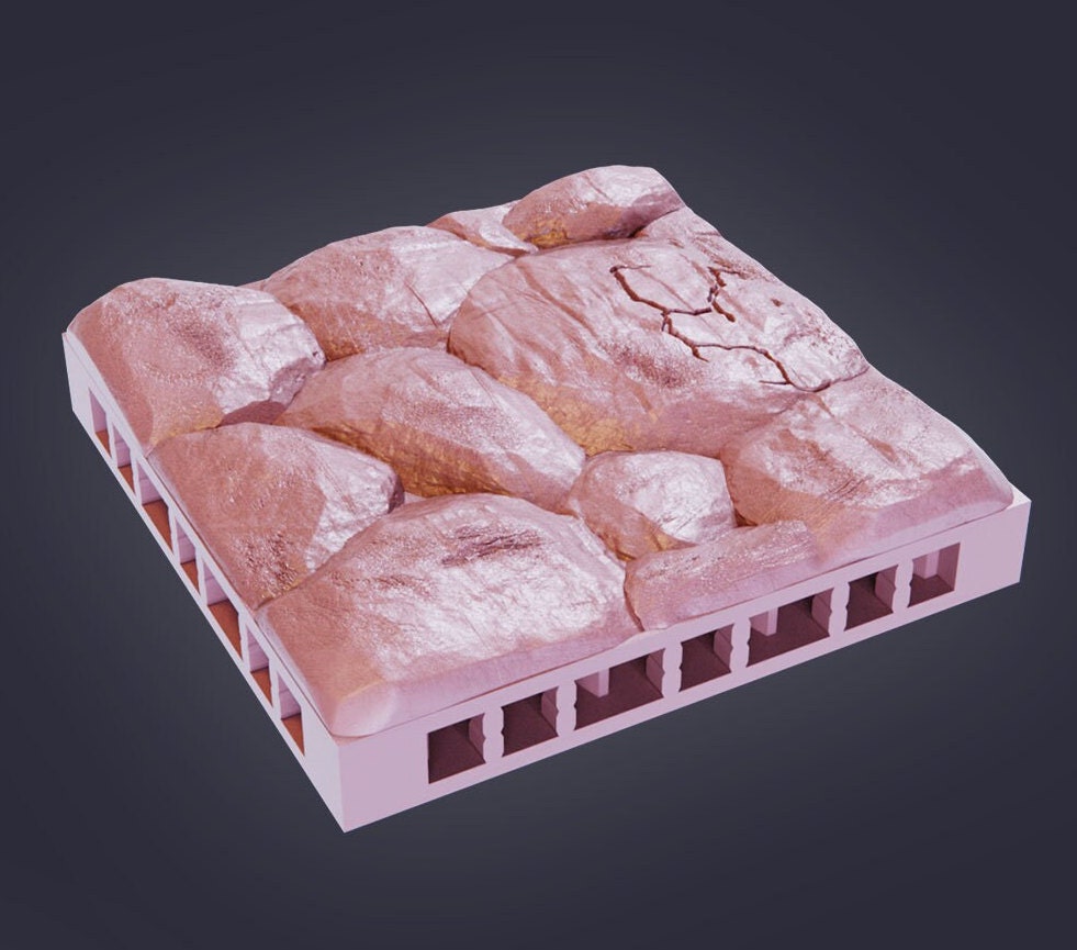 Modular Rock Tiles, Floor Set (OpenLock) - Epic Miniatures