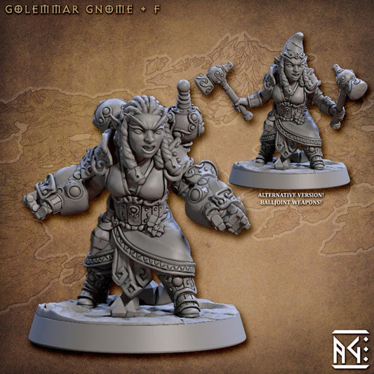 Golemmar Gnome F (2 Variants Available) - Artisan Guild
