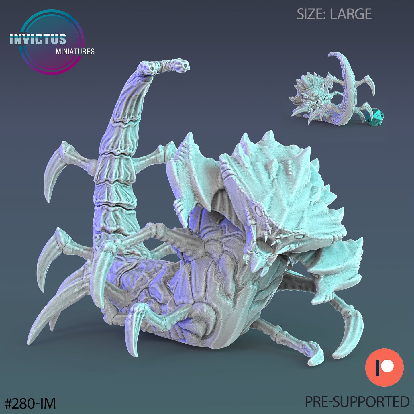 Atomic Centipede (3 Variants Available) - Invictus Miniatures