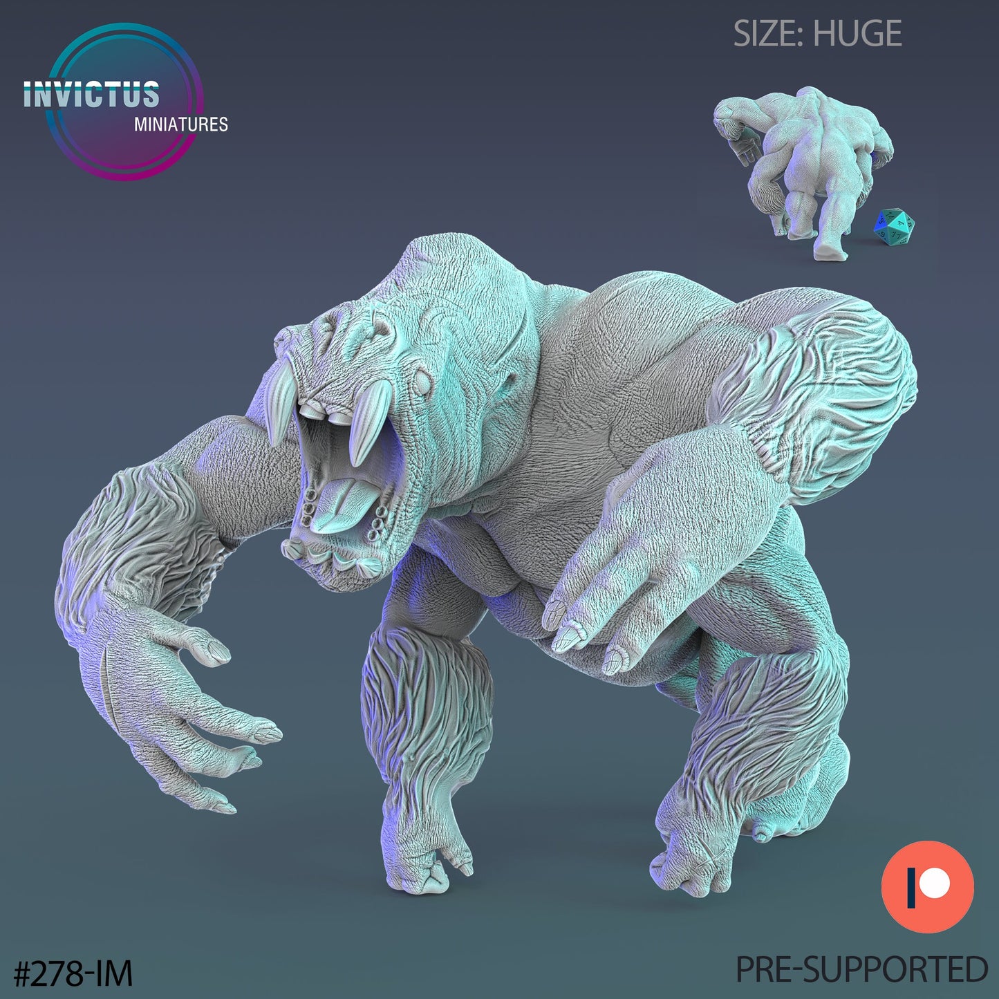 Nuclear Ape (3 Variants Available) - Invictus Miniatures