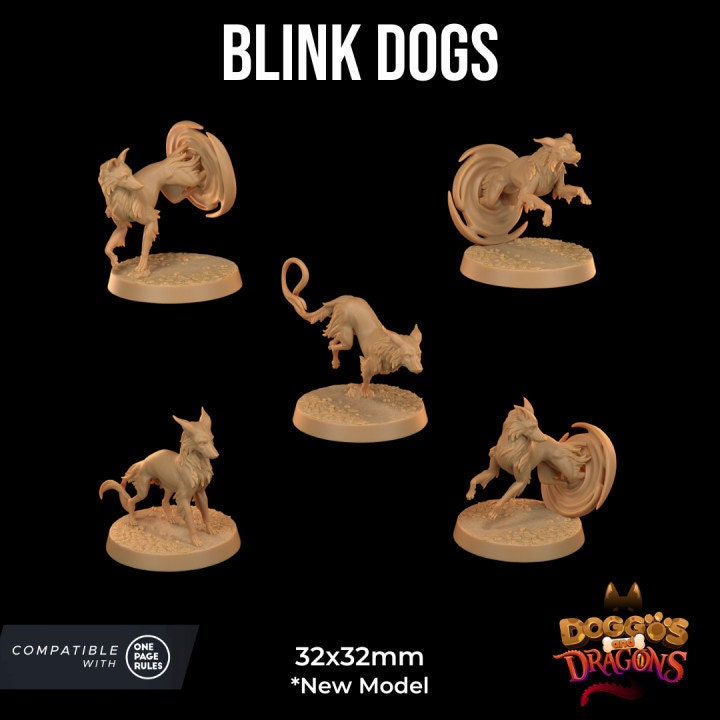 Blink Dogs (5 Variants Available) - Dragon Trapper's Lodge