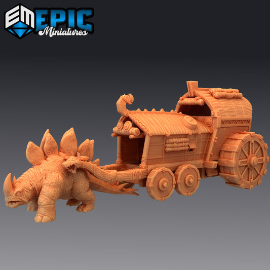 War Wagon with Thunder Dino - Epic Miniatures