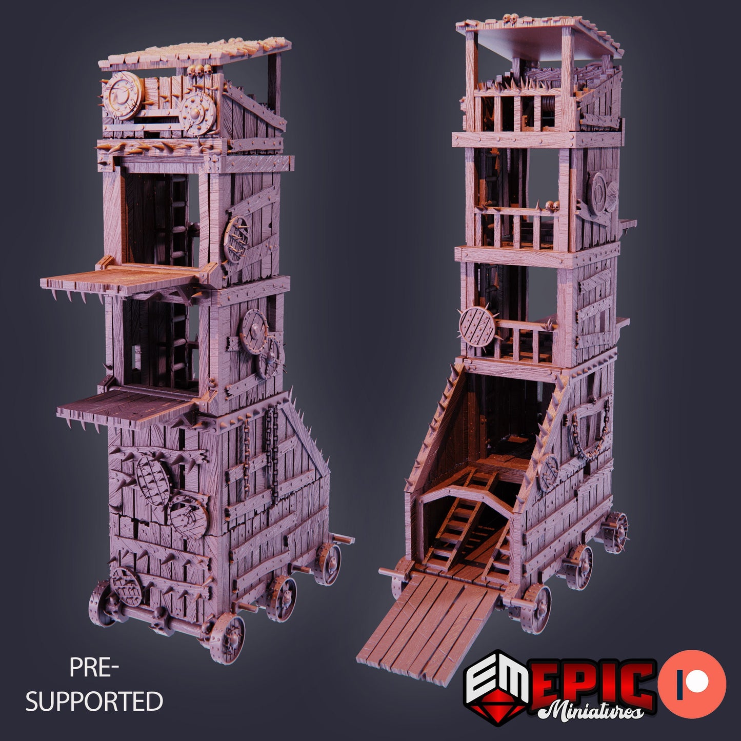 Siege Tower (2 Variants Available) - Epic Miniatures