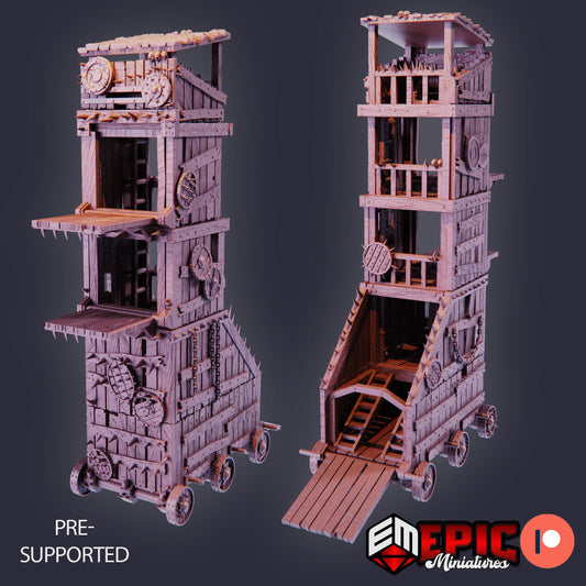 Siege Tower (2 Variants Available) - Epic Miniatures