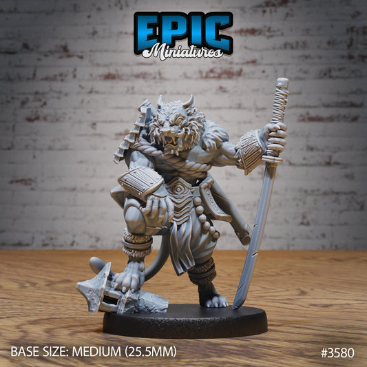 Tiger Folk Samurai (3 Variants Available) - Epic Miniatures