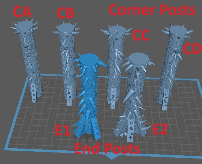 Rampart Walls and Gate, Terrain Set - Epic Miniatures