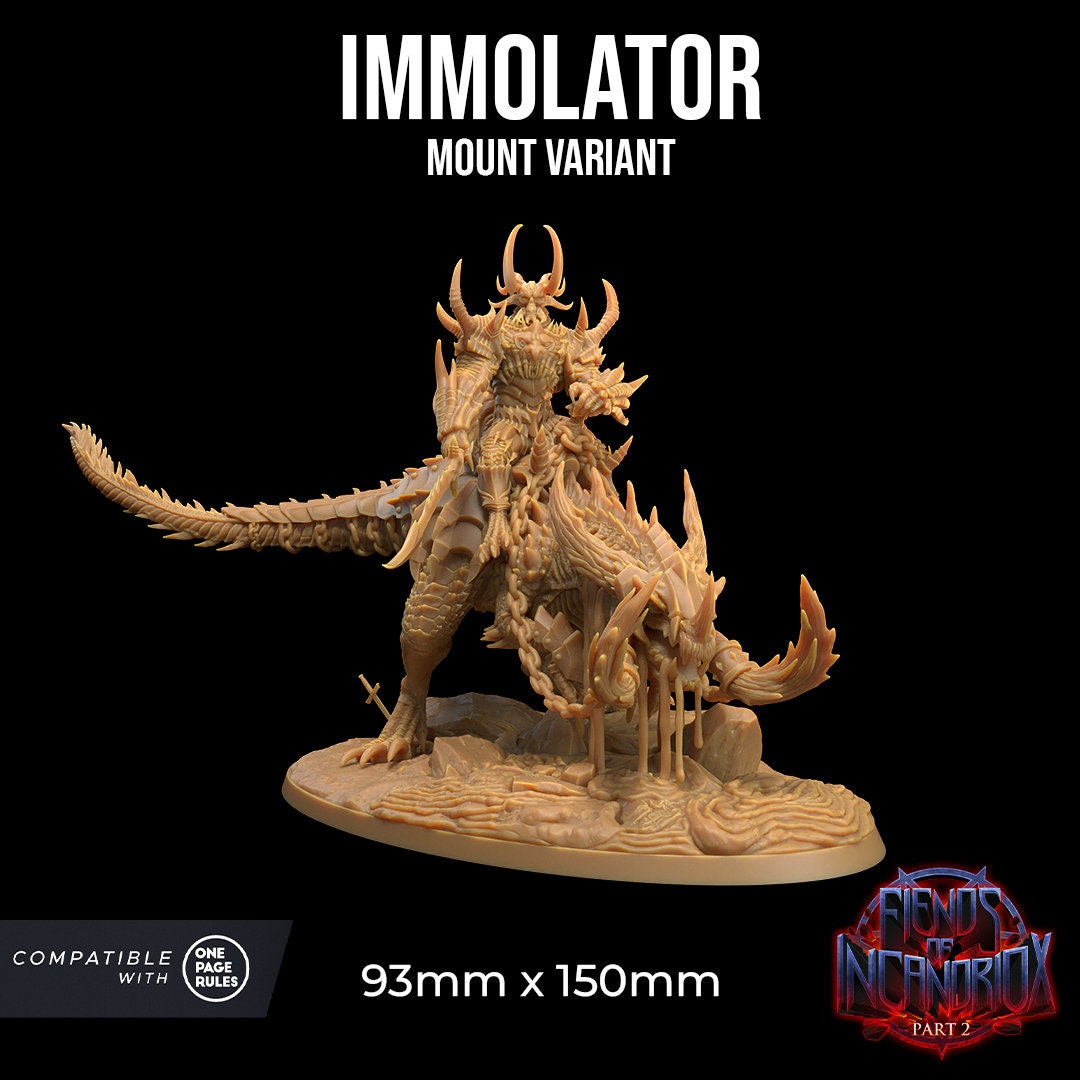 Immolator and Rider - Dragon Trapper's Lodge