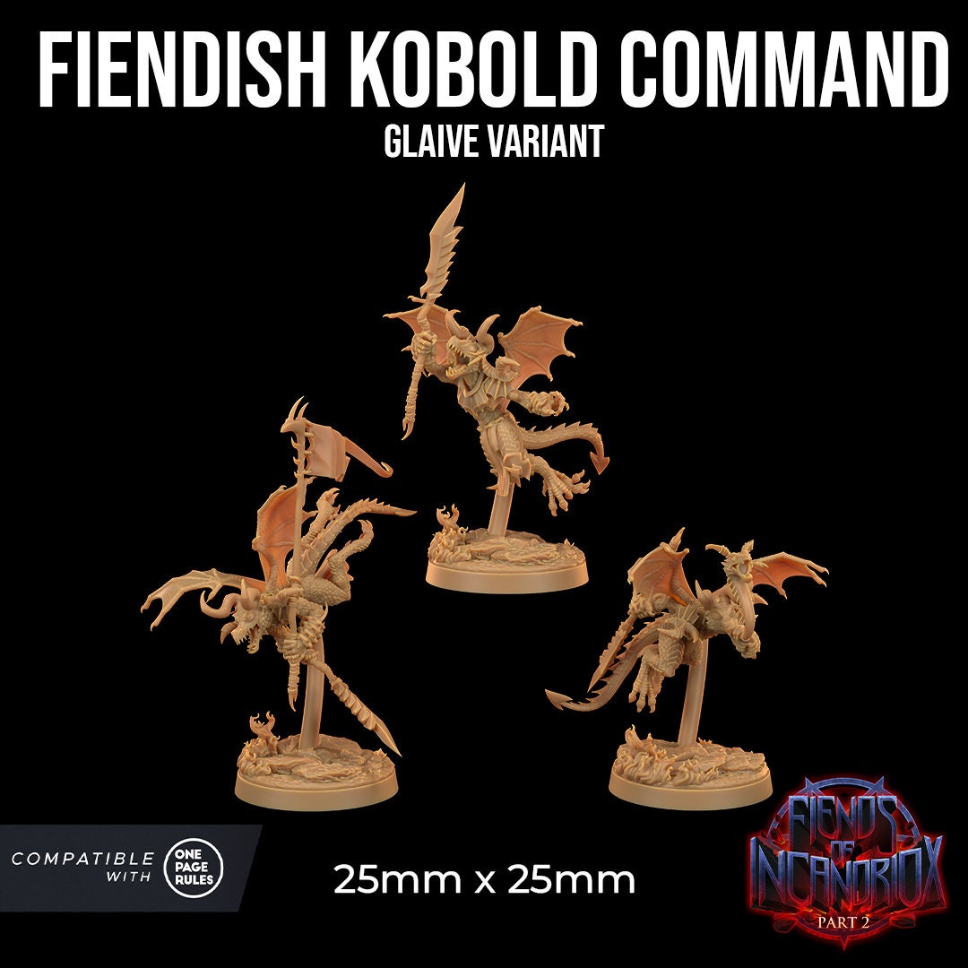 Fiendish Kobold Leaders - Glaives (3 Variants Available) - Dragon Trapper's Lodge