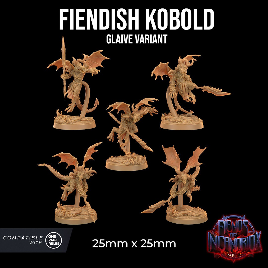 Fiendish Kobolds - Glaives (5 Variants Available) - Dragon Trapper's Lodge