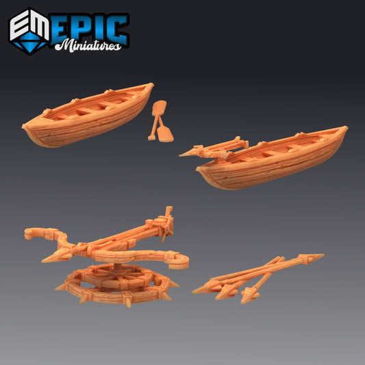 Whaling Shop Props, Terrain Kit - Epic Miniatures