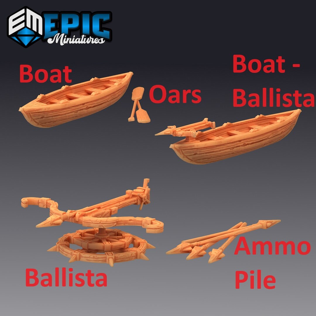 Whaling Shop Props, Terrain Kit - Epic Miniatures