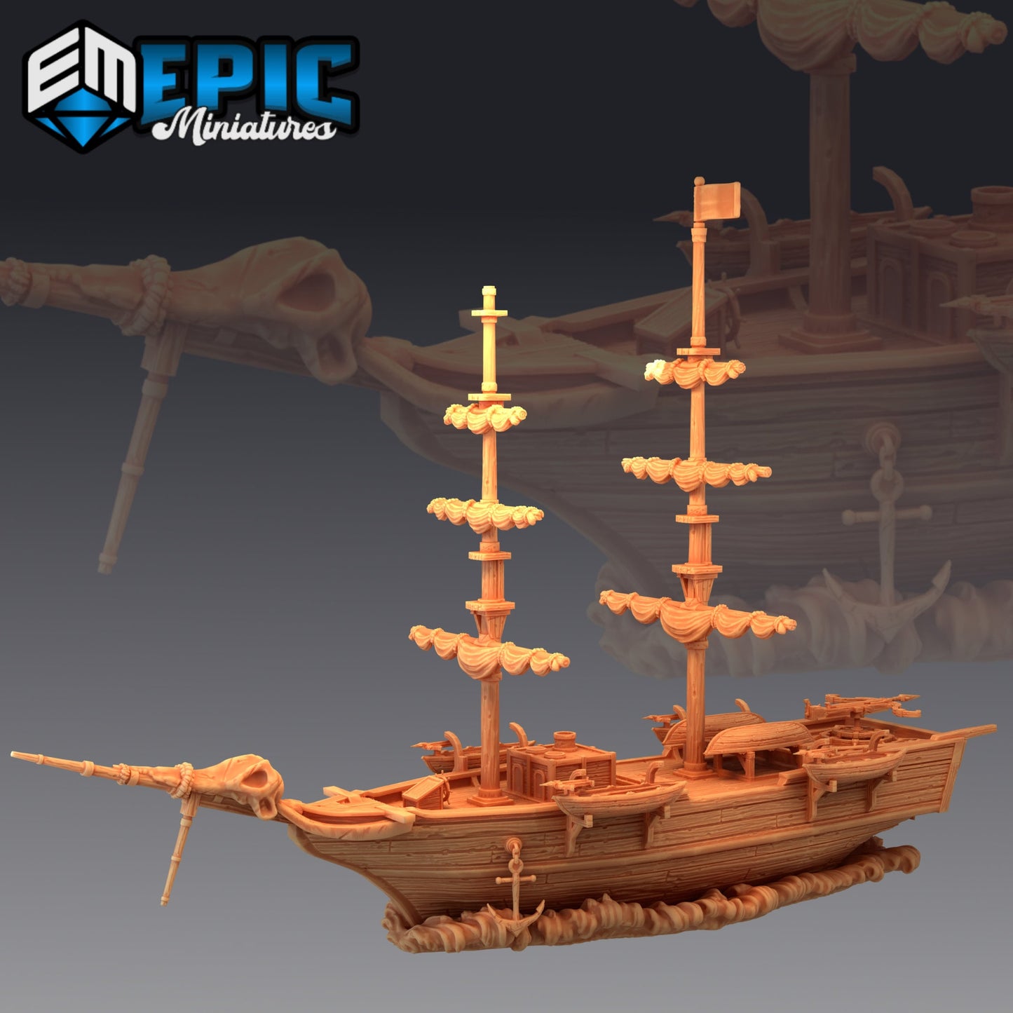 Whaling Ship, the Huntress - Epic Miniatures