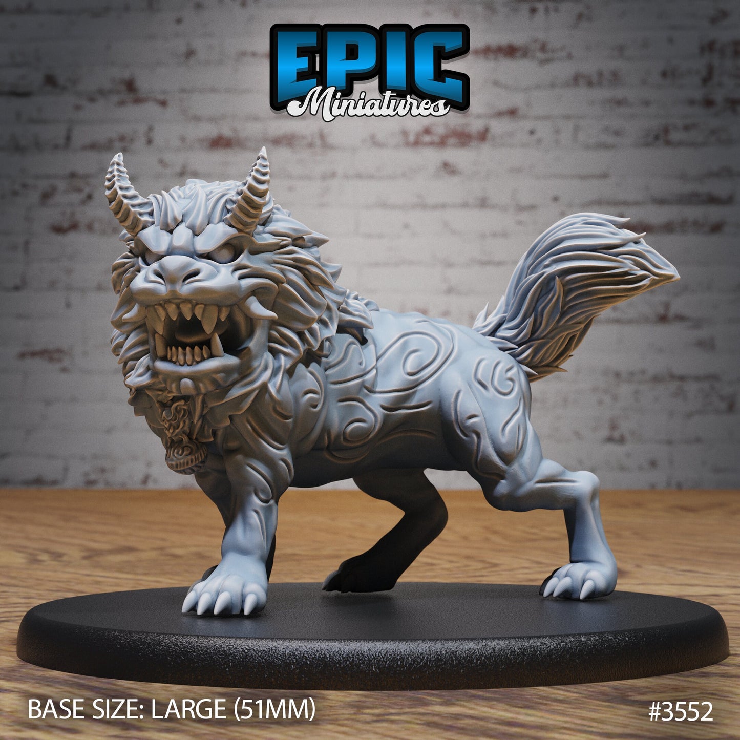 Guardian Fu Dog (3 Variants Available) - Epic Miniatures