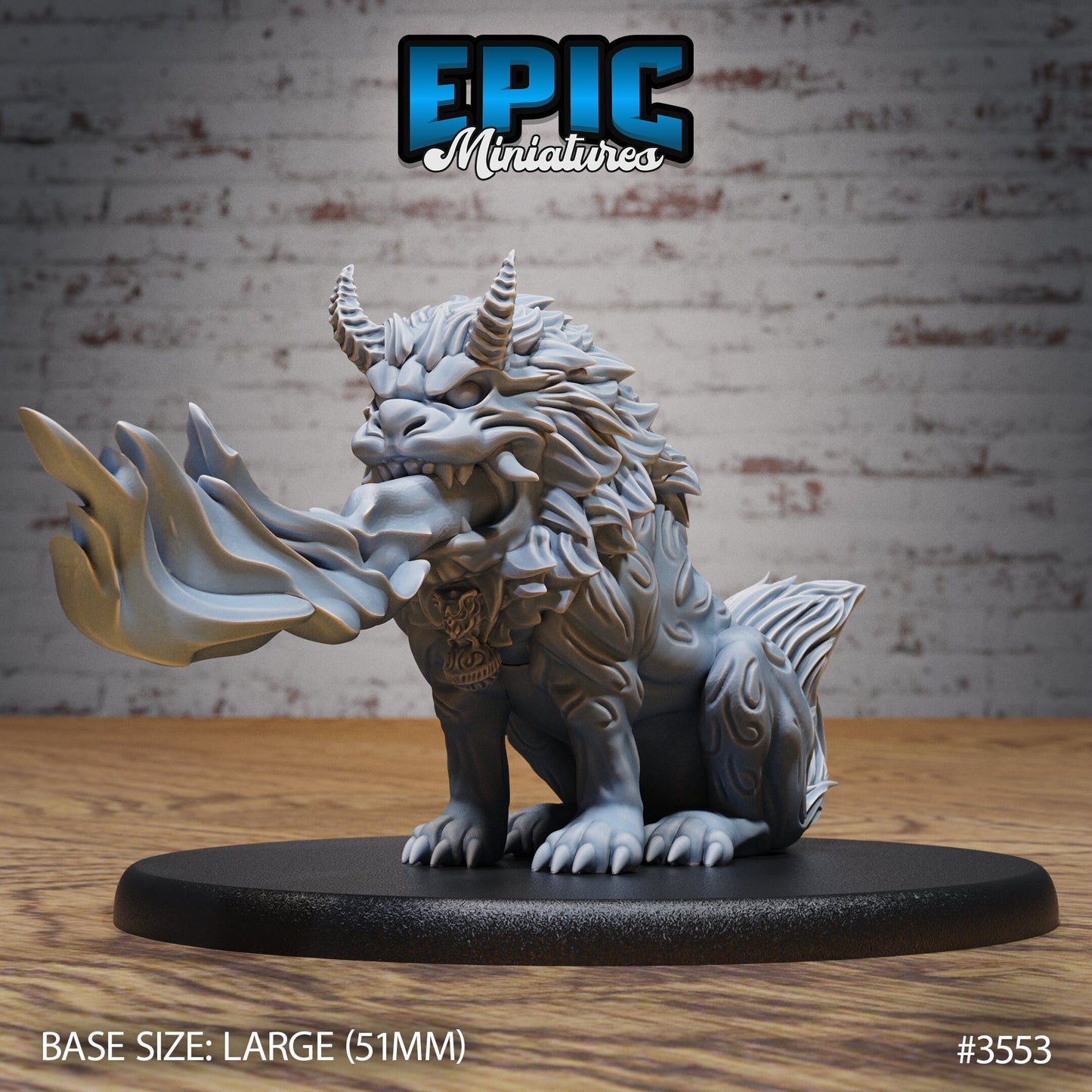 Guardian Fu Dog (3 Variants Available) - Epic Miniatures