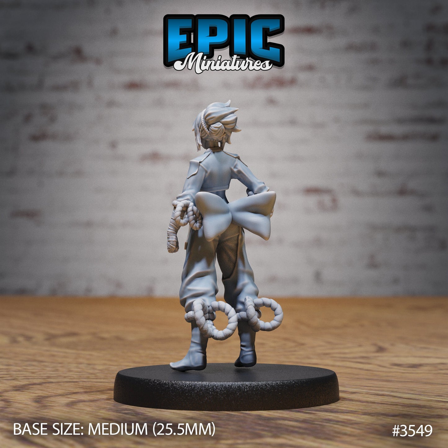 Monk Player Character - Female (3 Variants Available) - Epic Miniatures