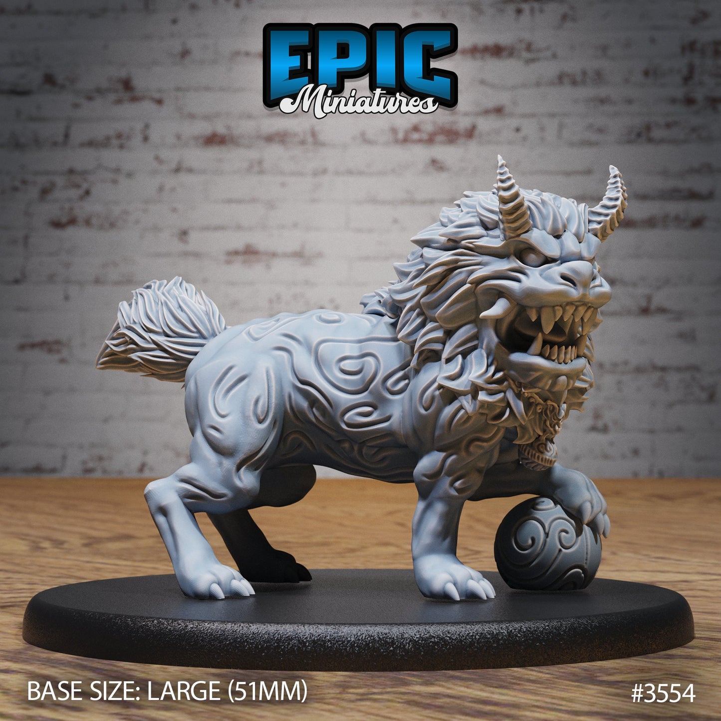 Guardian Fu Dog (3 Variants Available) - Epic Miniatures