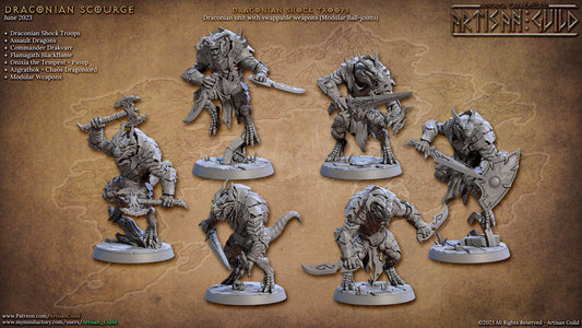 Draconian Shock Troopers (6 Variants Available) - Artisan Guild