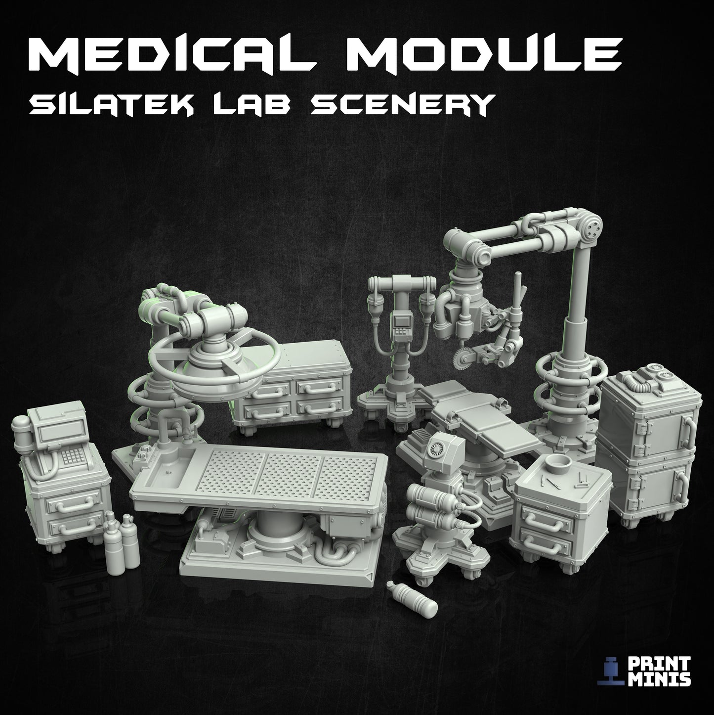 Medical Lab - Scenery Kit - Print Minis