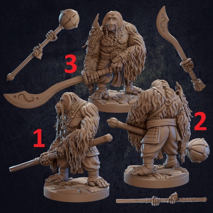 Batu, Vanaran Fighter (3 Variants Available) - Dragon Trapper's Lodge