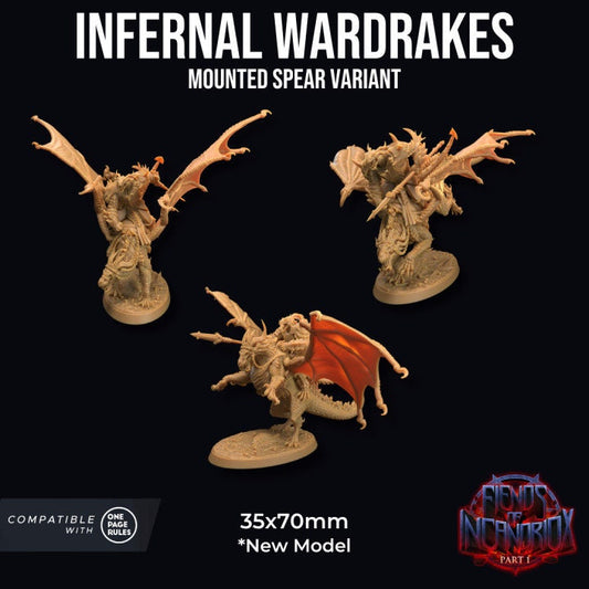 Infernal Wardrakes - Spear Riders (3 Variants Available) - Dragon Trapper's Lodge