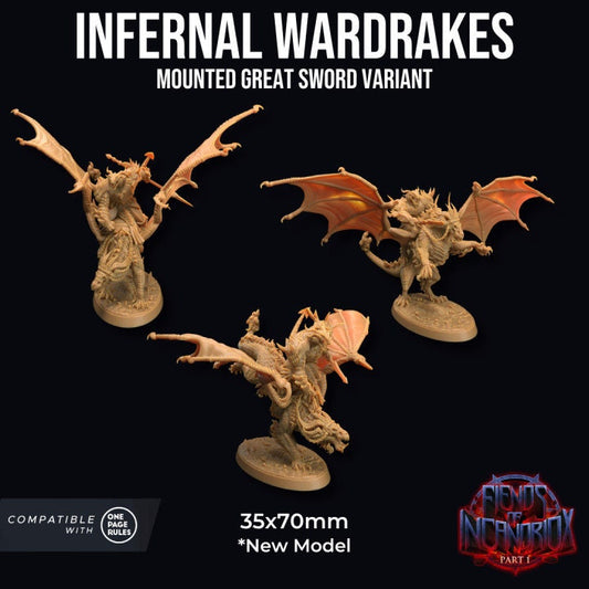 Infernal Wardrakes - Sword Riders (3 Variants Available) - Dragon Trapper's Lodge