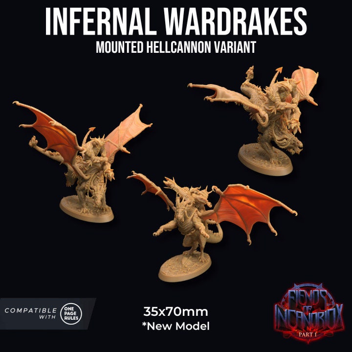 Infernal Wardrakes - Cannon Riders (3 Variants Available) - Dragon Trapper's Lodge