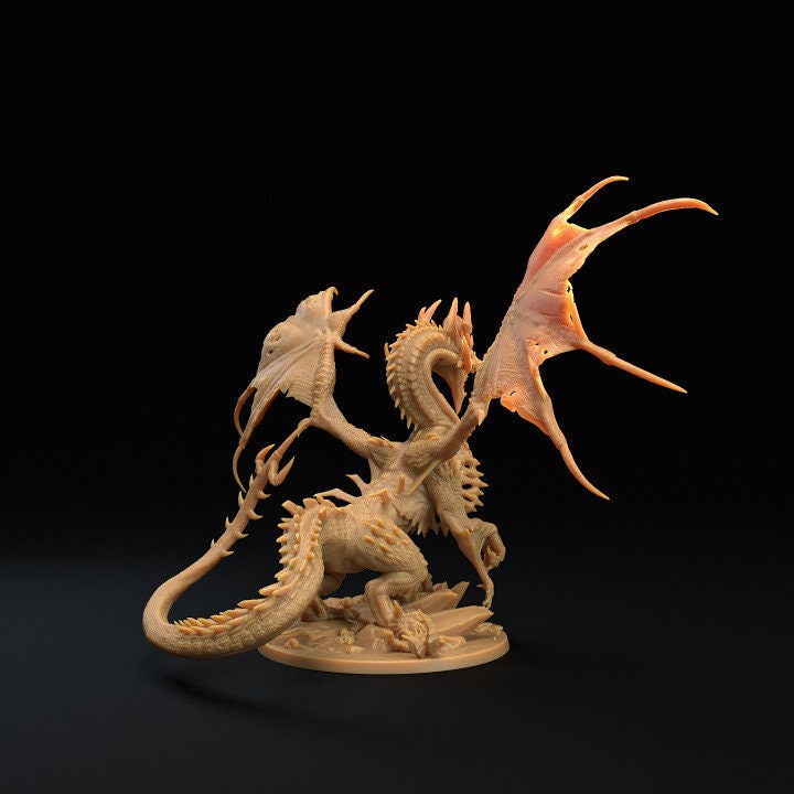 3D Printable Incandriox, Ruin Incarnate - Incandriox Demon Dragon