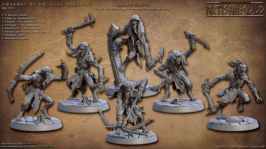 Barrow Ghouls, Weapons Set (6 Variants Available) - Artisan Guild