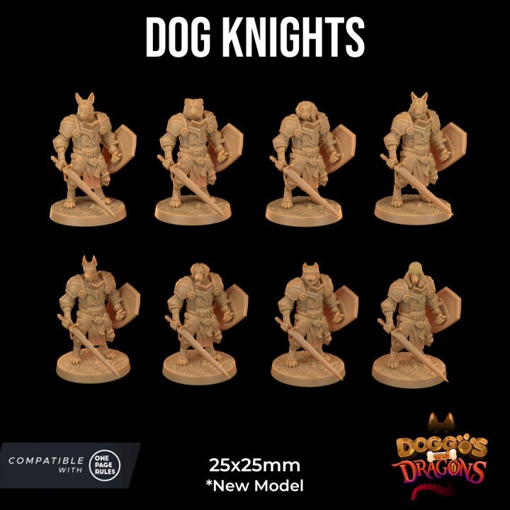 Dog Knights (8 Variants Available) - Dragon Trapper's Lodge