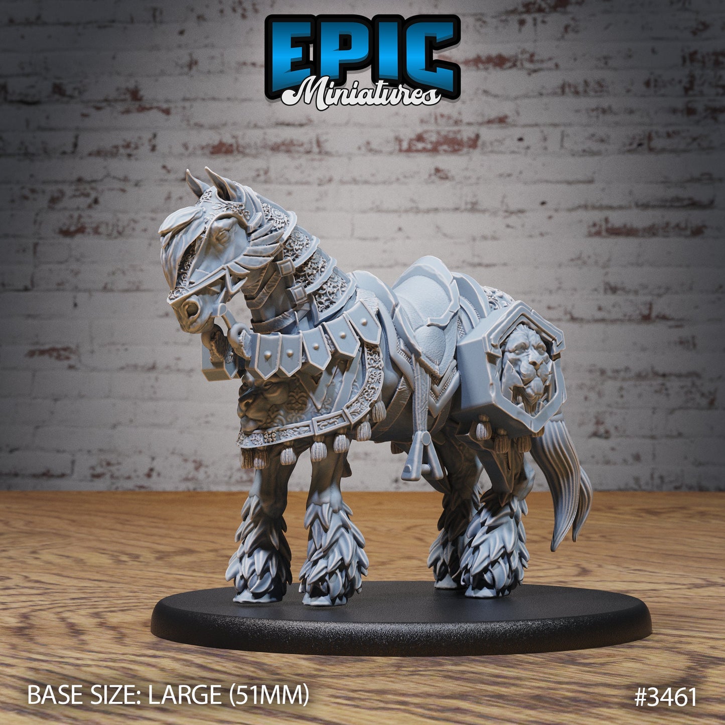 Legendary Horse Mount (3 Variants Available) - Epic Miniatures