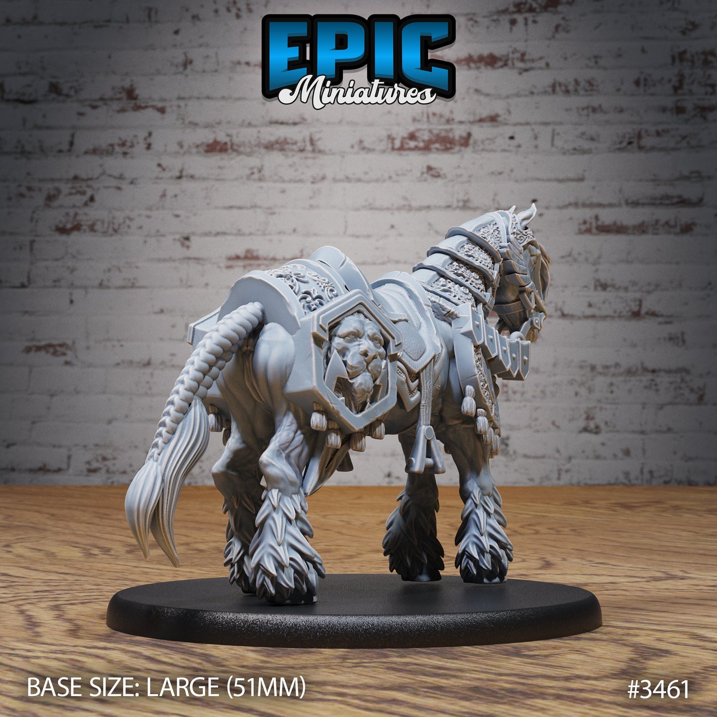 Legendary Horse Mount (3 Variants Available) - Epic Miniatures