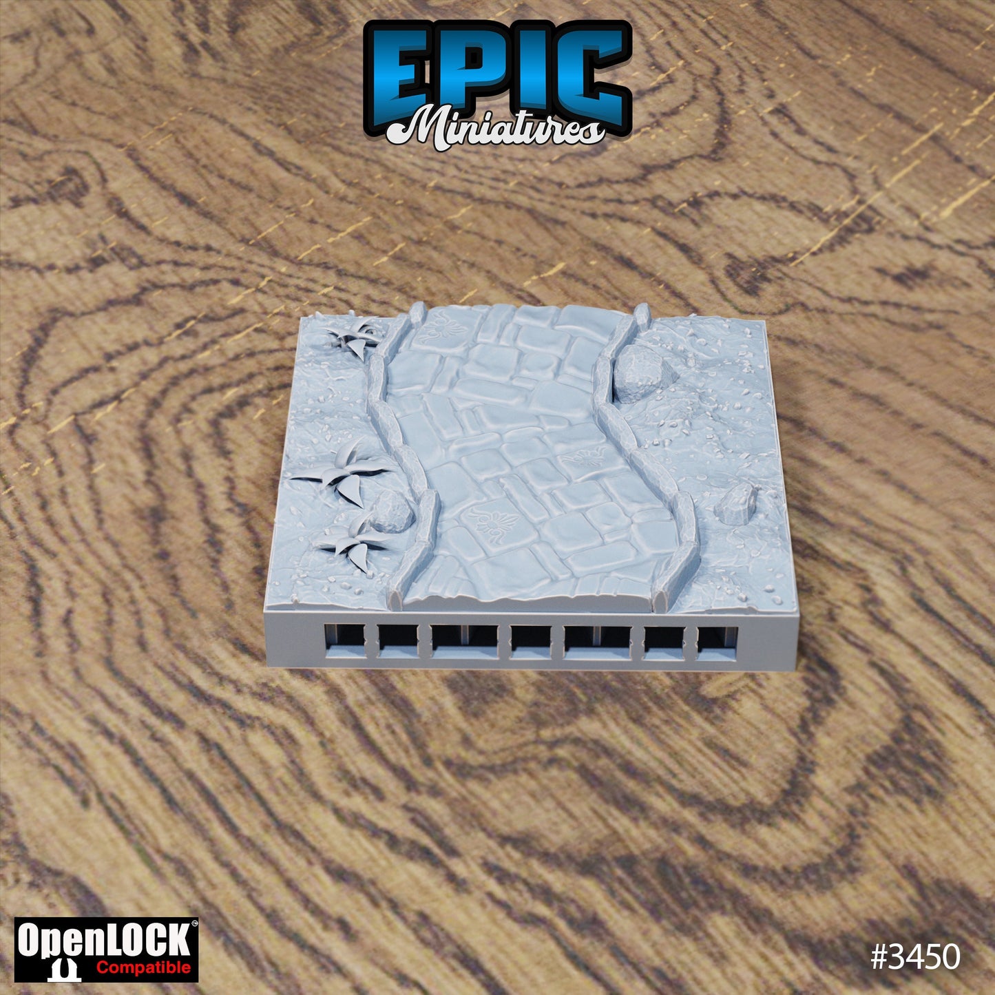 Chivalry Garden Terrain, Floor Tiles (OpenLock) - Epic Miniatures