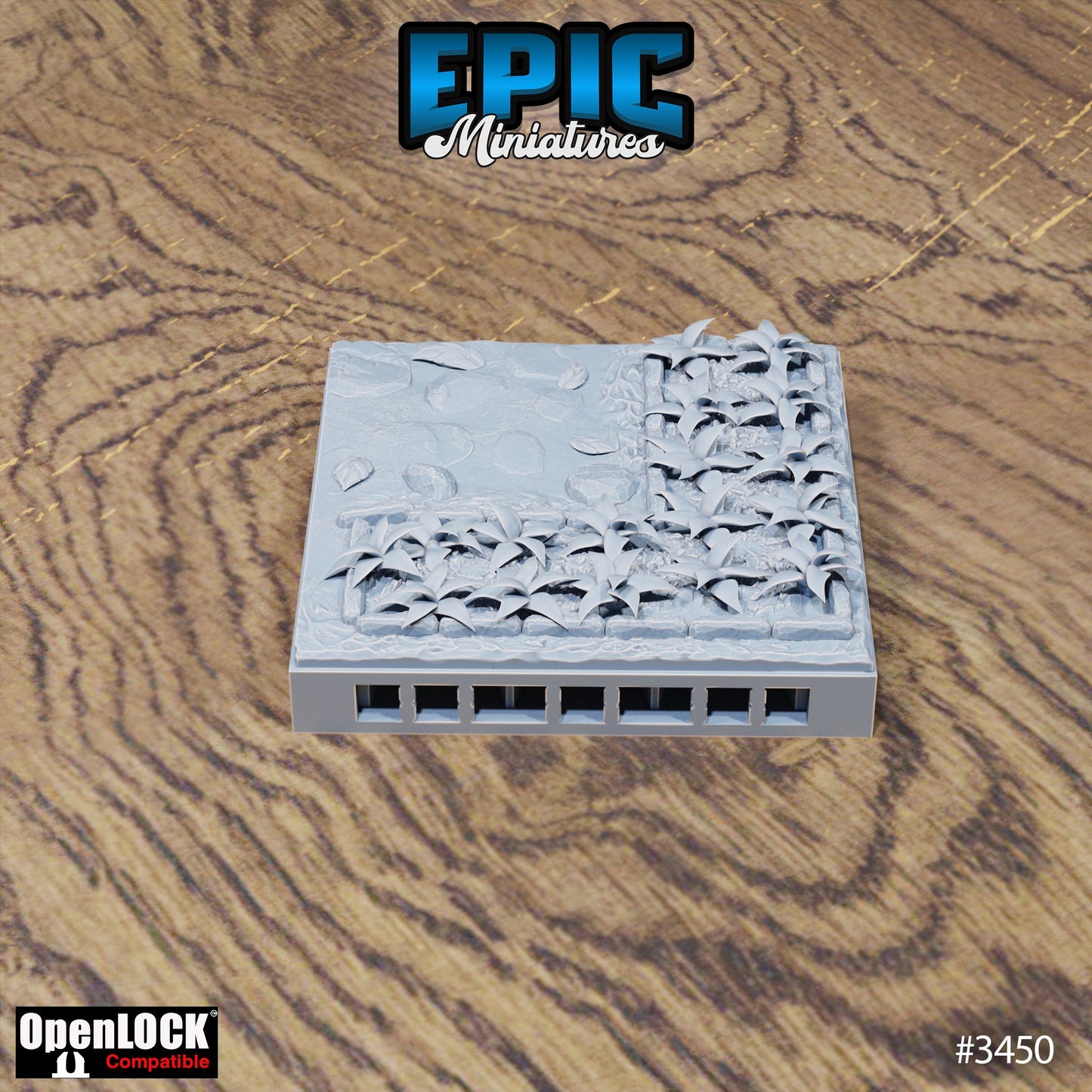 Chivalry Garden Terrain, Floor Tiles (OpenLock) - Epic Miniatures