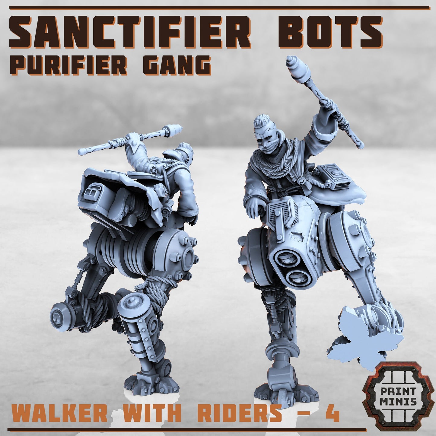 Sanctifier Bot Riders (6 Variants Available) - Print Minis