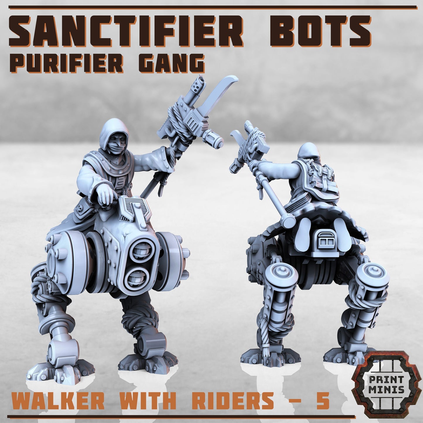 Sanctifier Bot Riders (6 Variants Available) - Print Minis