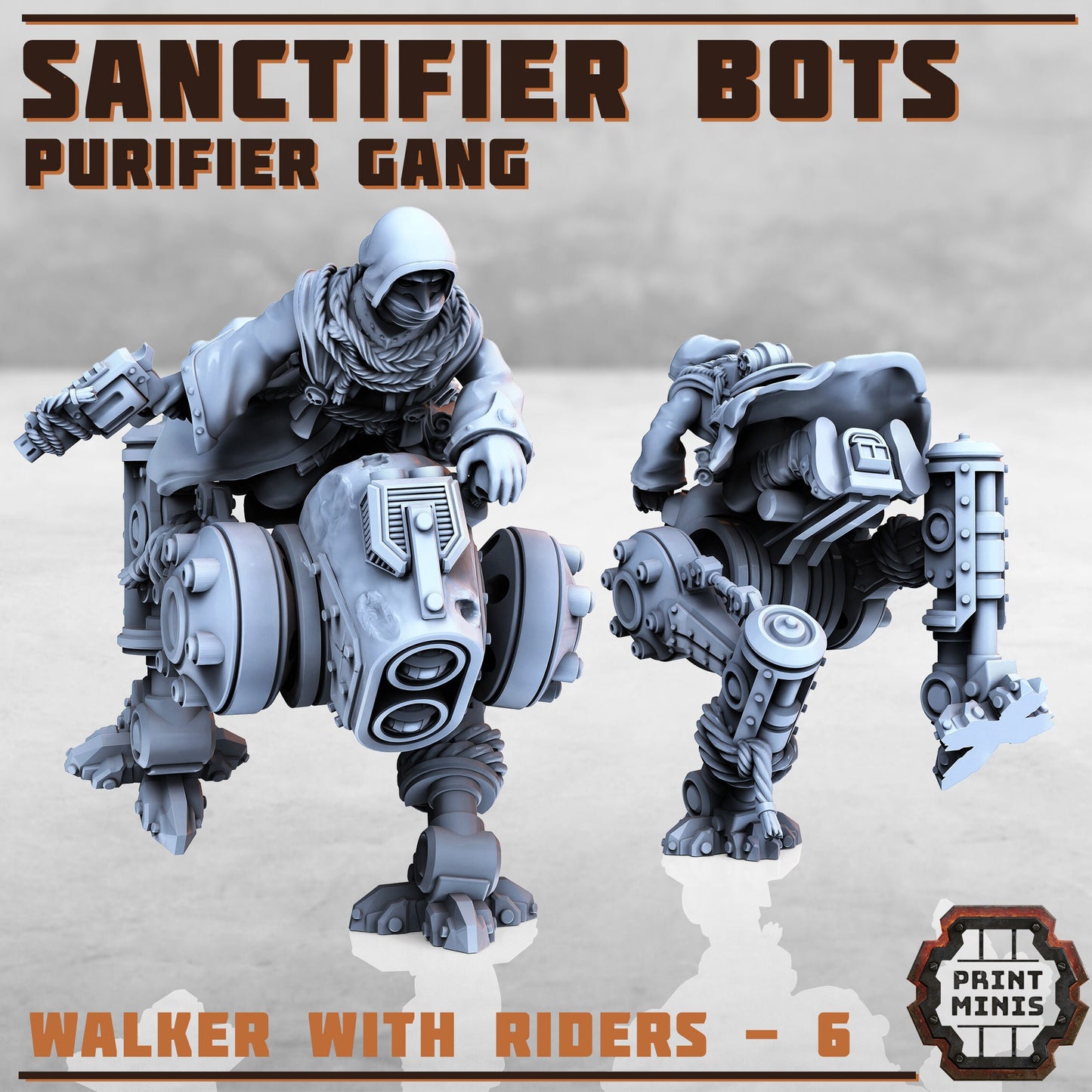 Sanctifier Bot Riders (6 Variants Available) - Print Minis