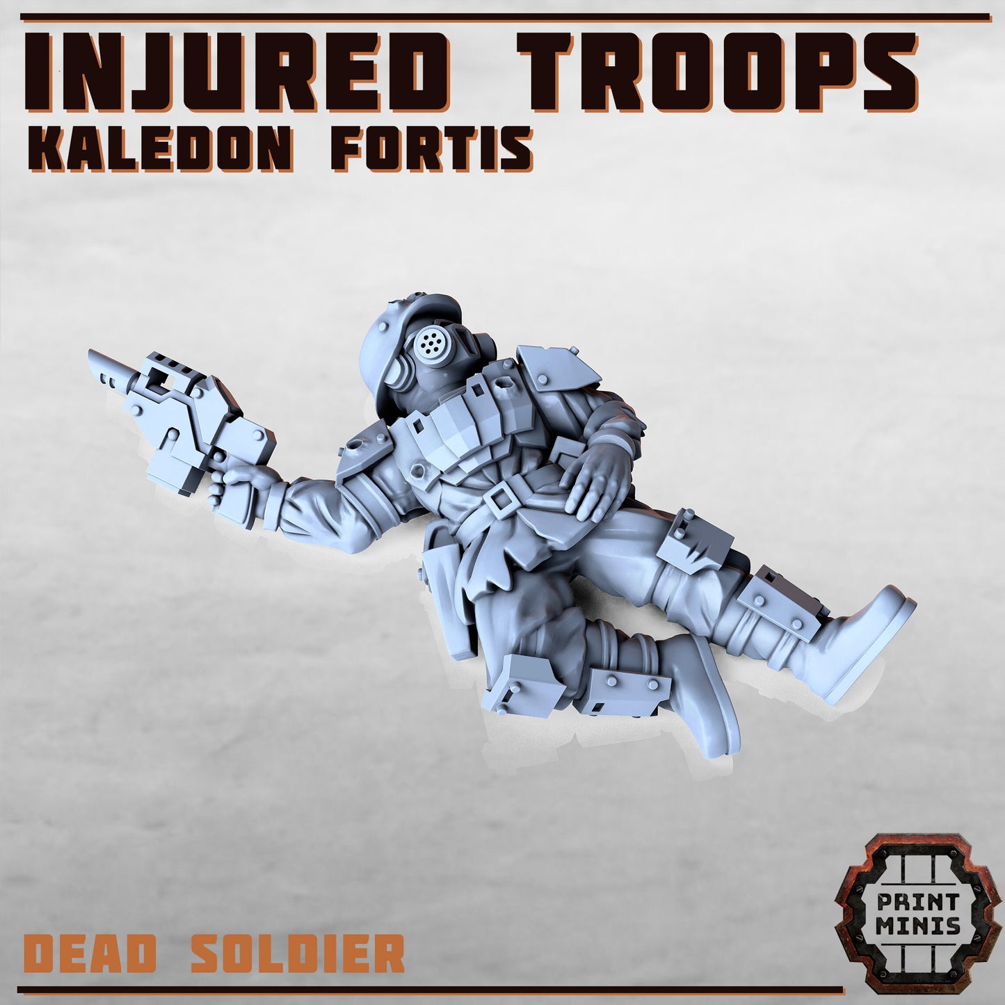 Kaledon Fortis - Injured Soldiers (6 Variants Available) - Print Minis