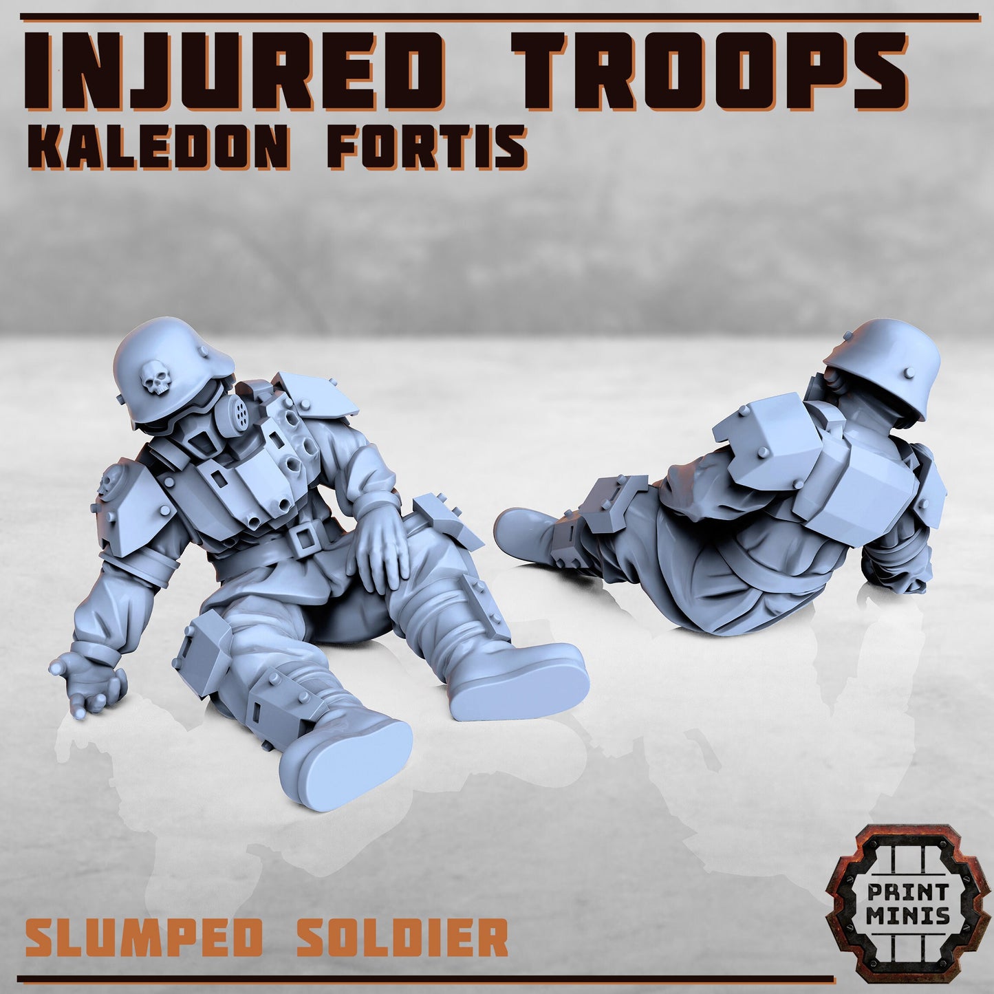 Kaledon Fortis - Injured Soldiers (6 Variants Available) - Print Minis