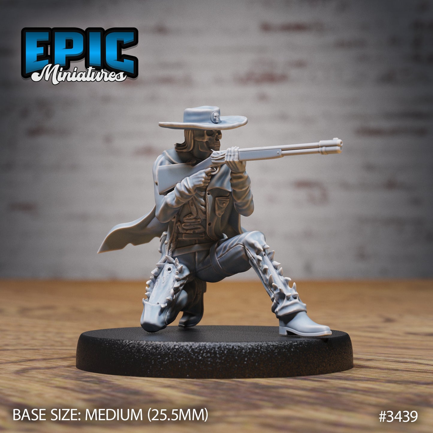 Undead Gunslinger (3 Variants Available) - Epic Miniatures