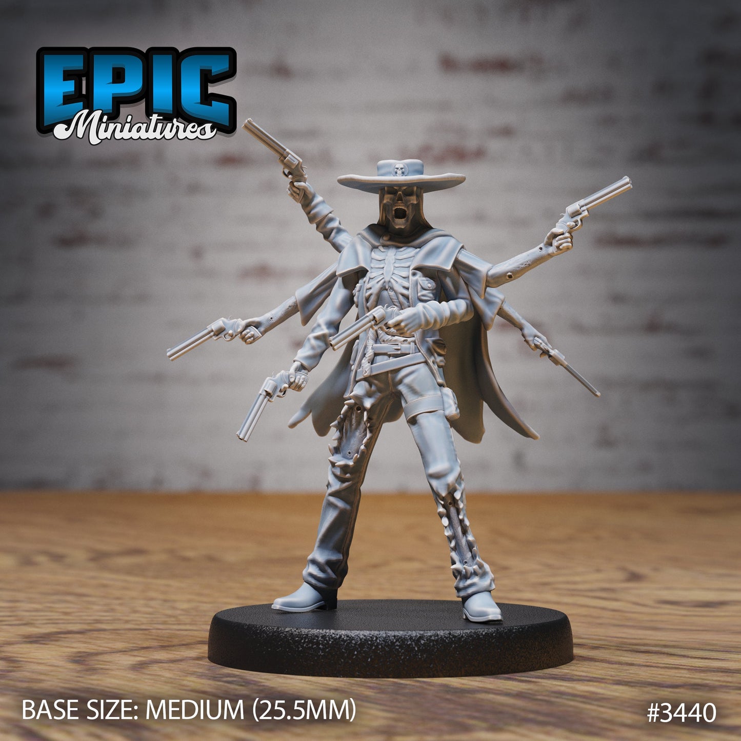 Undead Gunslinger (3 Variants Available) - Epic Miniatures