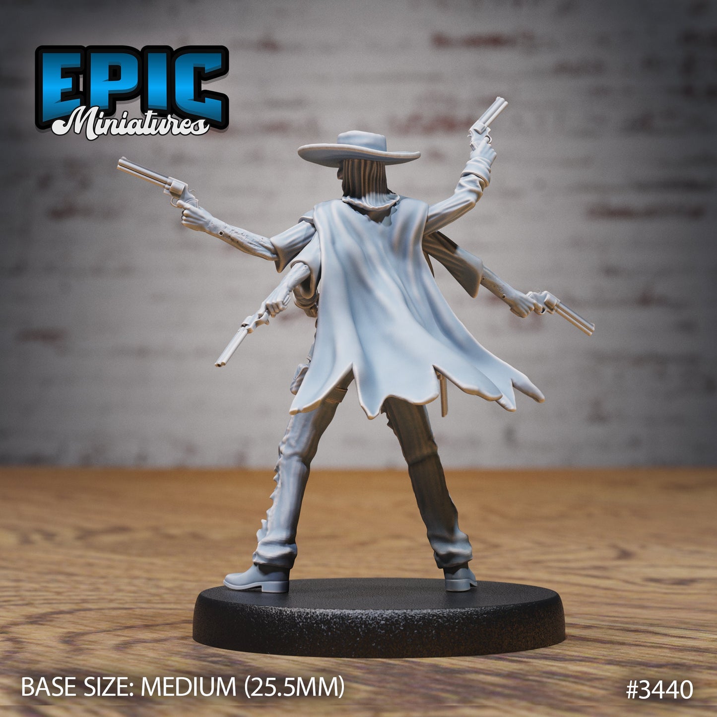 Undead Gunslinger (3 Variants Available) - Epic Miniatures