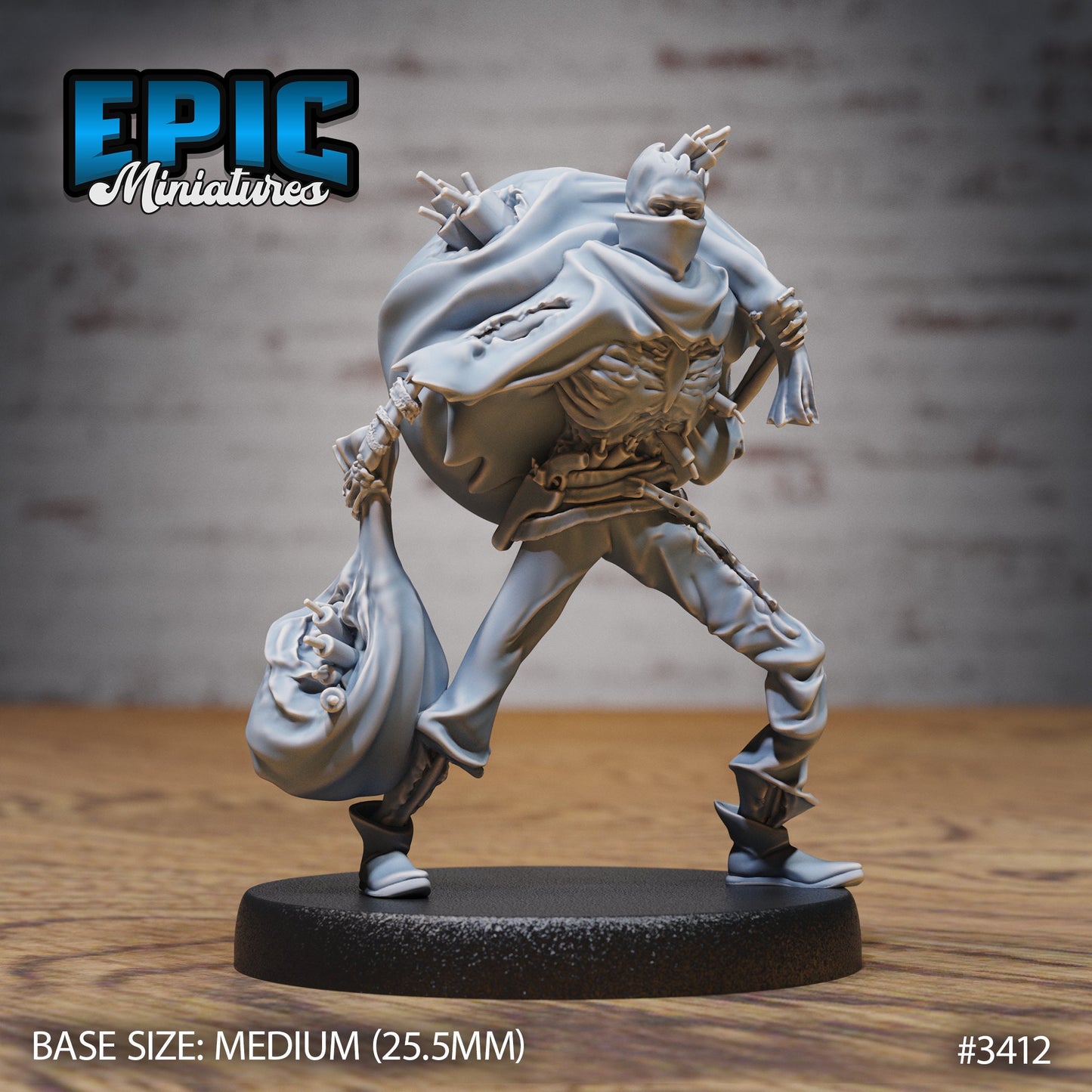 Undead Dynamite Bandit (3 Variants Available) - Epic Miniatures