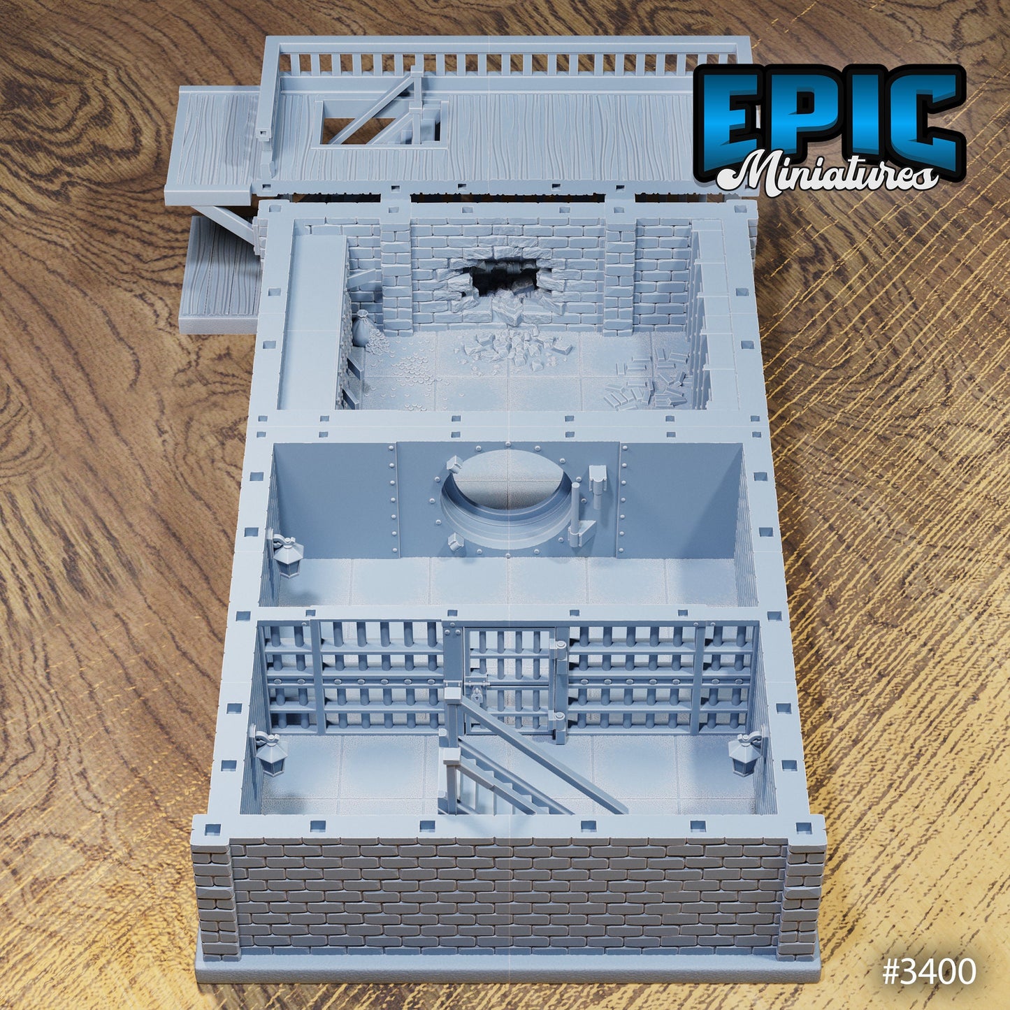 Wild West Bank, Playable Terrain Piece - Epic Miniatures