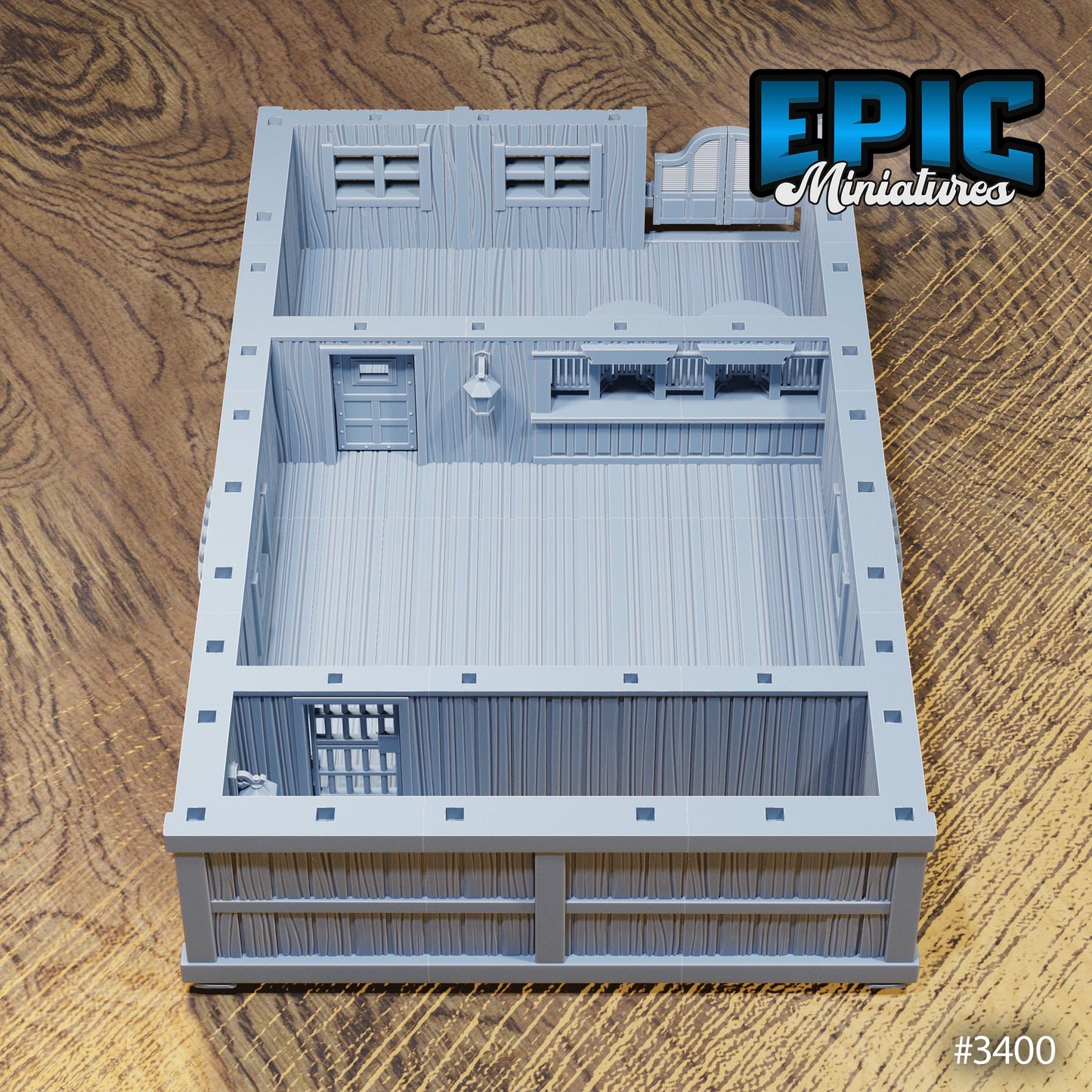 Wild West Bank, Playable Terrain Piece - Epic Miniatures
